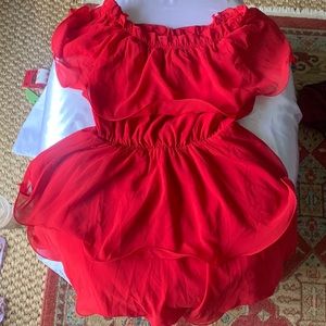 PLT Short Red Dress